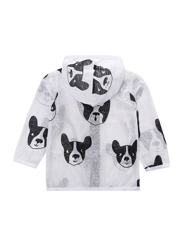 Dogs Head Printed Hoodie Jacket - bounti4lme