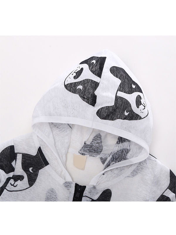 Dogs Head Printed Hoodie Jacket - bounti4lme