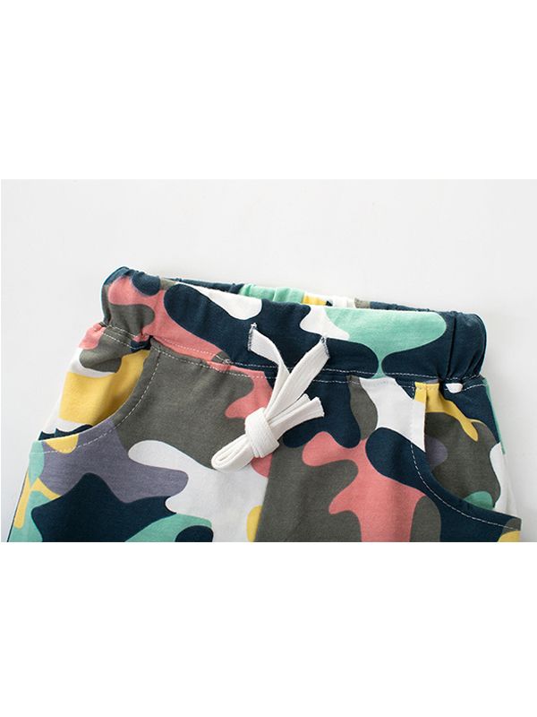Camouflage Shorts Cotton Bottom - bounti4lme