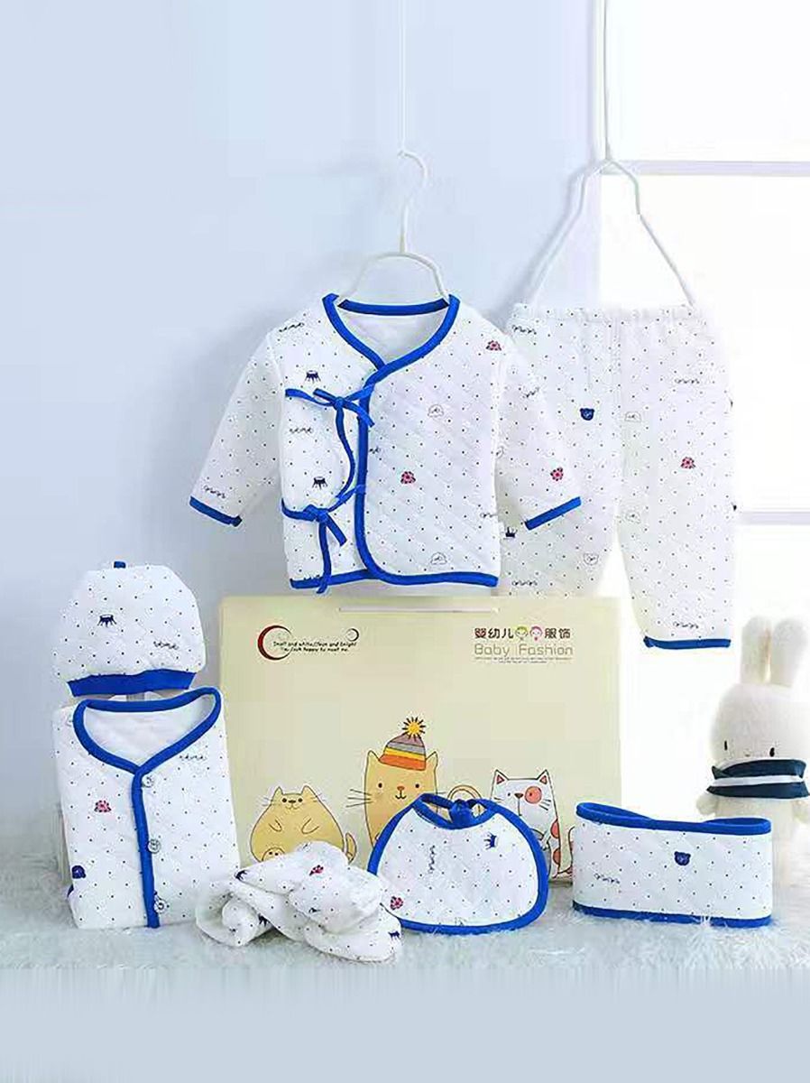 7-PACK Newborn Organic Cotton Layette Gift Set - bounti4lme
