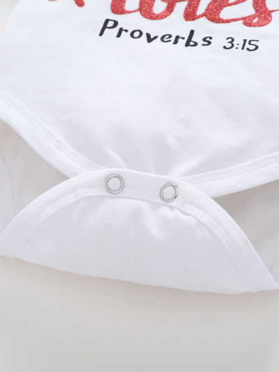 Proverbs 3:15 She's More Precious Baby Girl 3 Piece Set - bounti4lme