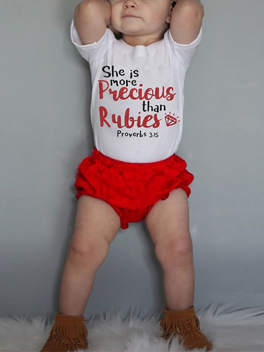 Proverbs 3:15 She's More Precious Baby Girl 3 Piece Set - bounti4lme