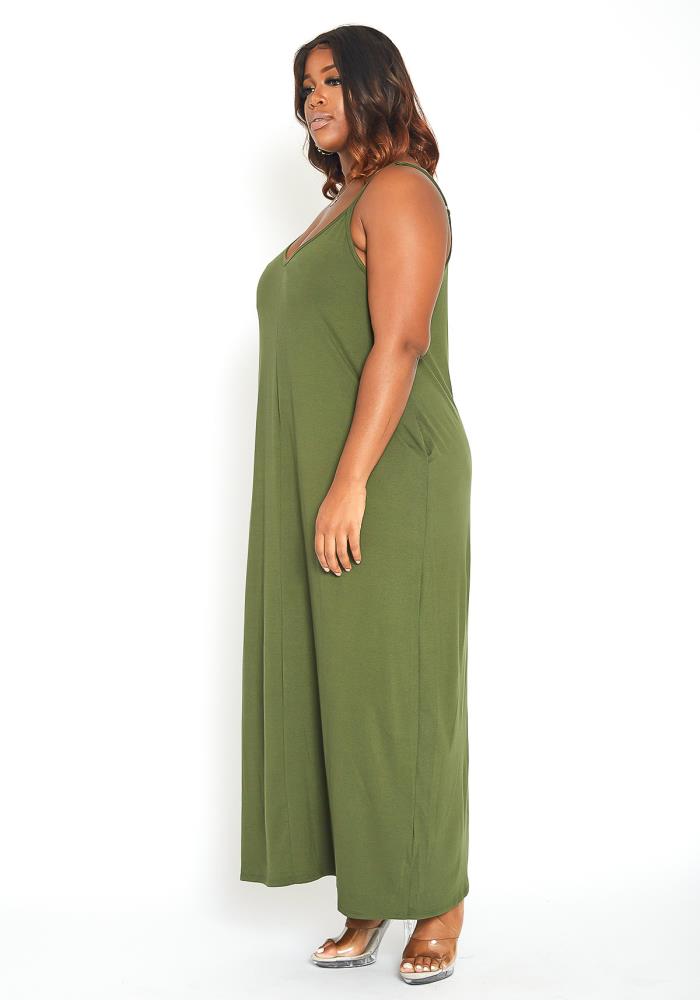 Everyday Cami Plus Size Maxi Dress - bounti4lme