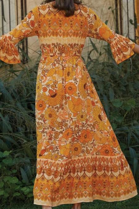 Orange Lady Love Maxi Dress - bounti4lme