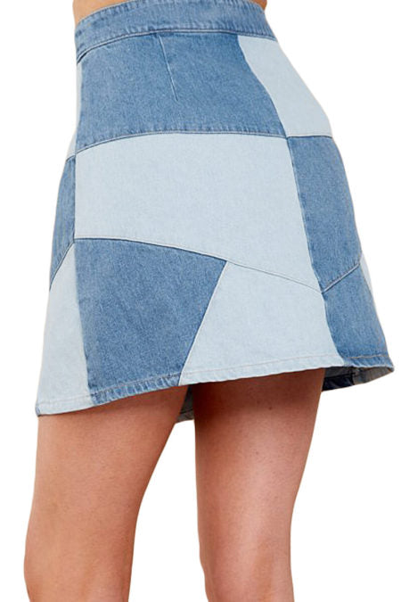 Here Goes Nothing Denim Skirt - bounti4lme