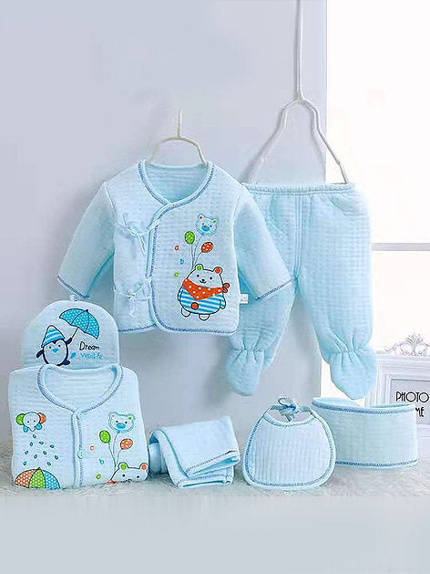 7-PACK Newborn Organic Cotton Layette Gift Set - bounti4lme
