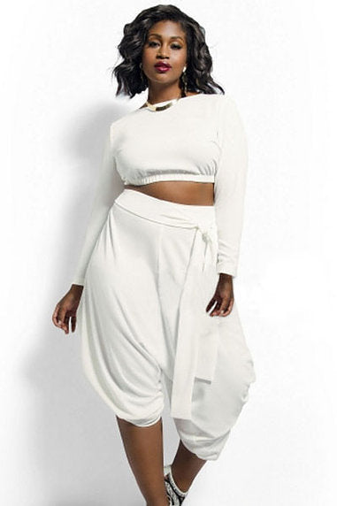Convertible Plus Size Pants Set - bounti4lme