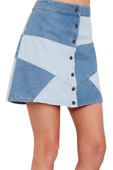 Here Goes Nothing Denim Skirt - bounti4lme