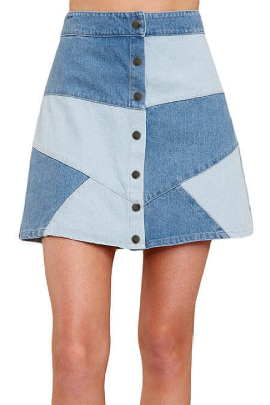 Here Goes Nothing Denim Skirt - bounti4lme