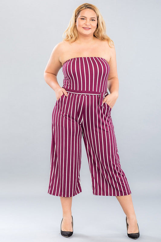 PLUS SIZE PALAZZO JUMPSUIT - bounti4lme