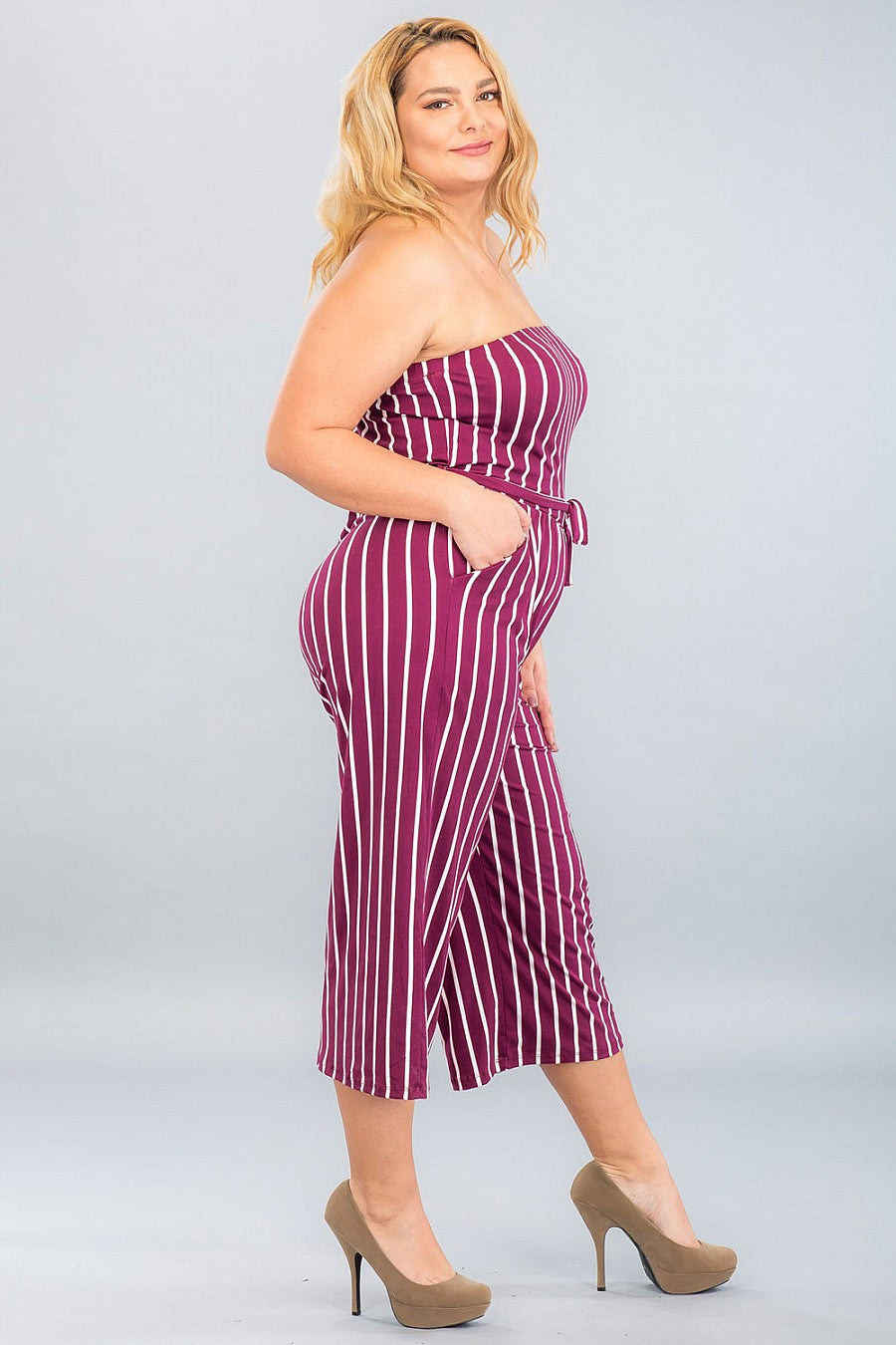 PLUS SIZE PALAZZO JUMPSUIT - bounti4lme