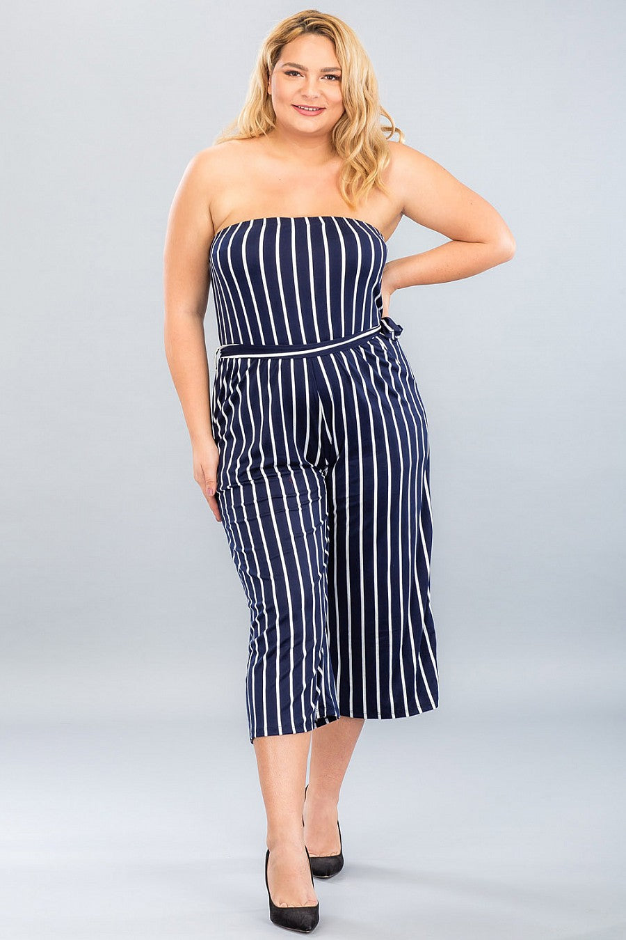 PLUS SIZE PALAZZO JUMPSUIT - bounti4lme