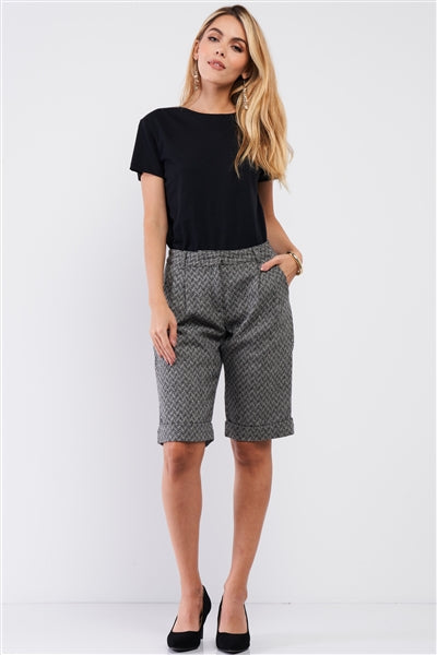 Wool Bermuda Career Shorts - bounti4lme