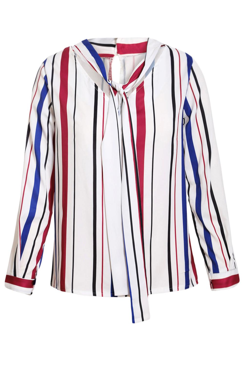 Striped Pussycat Bow Top - bounti4lme