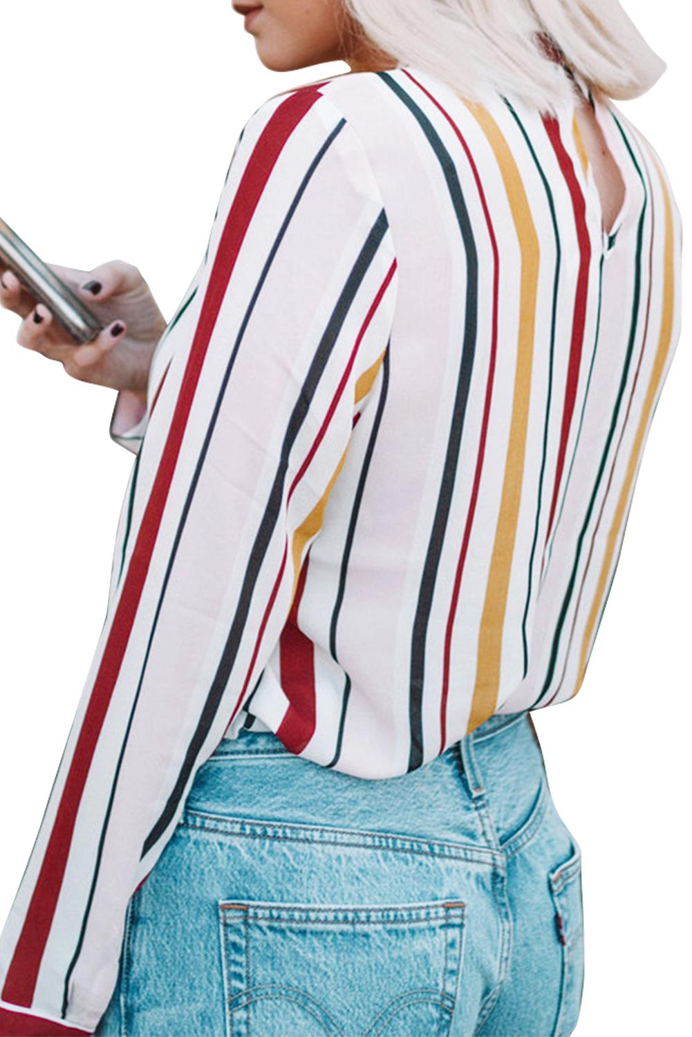 Striped Pussycat Bow Top - bounti4lme