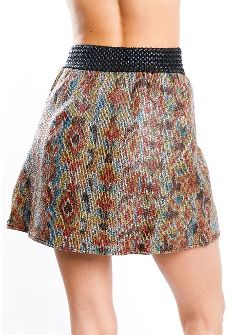 Snake Print Elastic Waist Skirt - bounti4lme