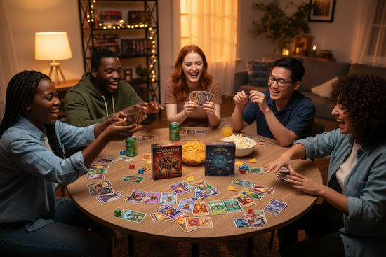 racially diverse like a black woman and black man, an asian person, a white woman and white man, a hispanic person