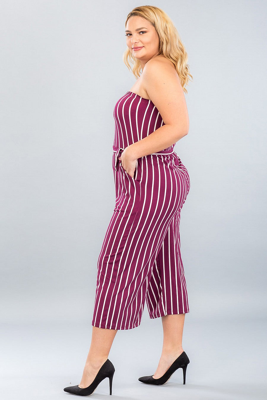 PLUS SIZE PALAZZO JUMPSUIT - bounti4lme